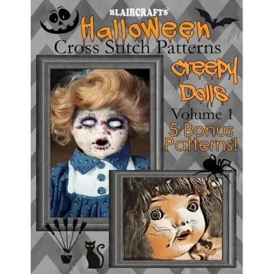 Halloween Cross Stitch Patterns: Creepy Dolls Volume 1: 5 Bonus Patterns