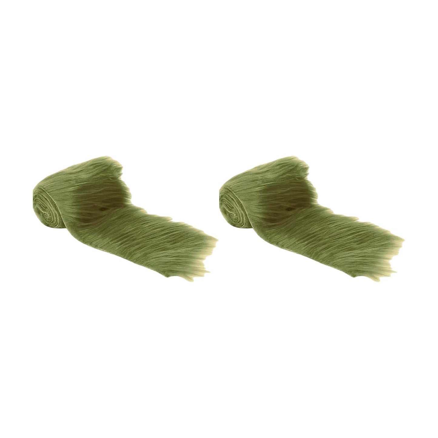 FabricLA Mohair Shaggy Faux Fur Fabric - Pre Cut Strips | Trim Ribbon | DIY Craft, Hobby, Costume, Decoration - Pack of 2 - Prismatic Fiber Arts