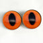 Orange Fox Sew-On Button Glass Eyes - Prismatic Fiber Arts