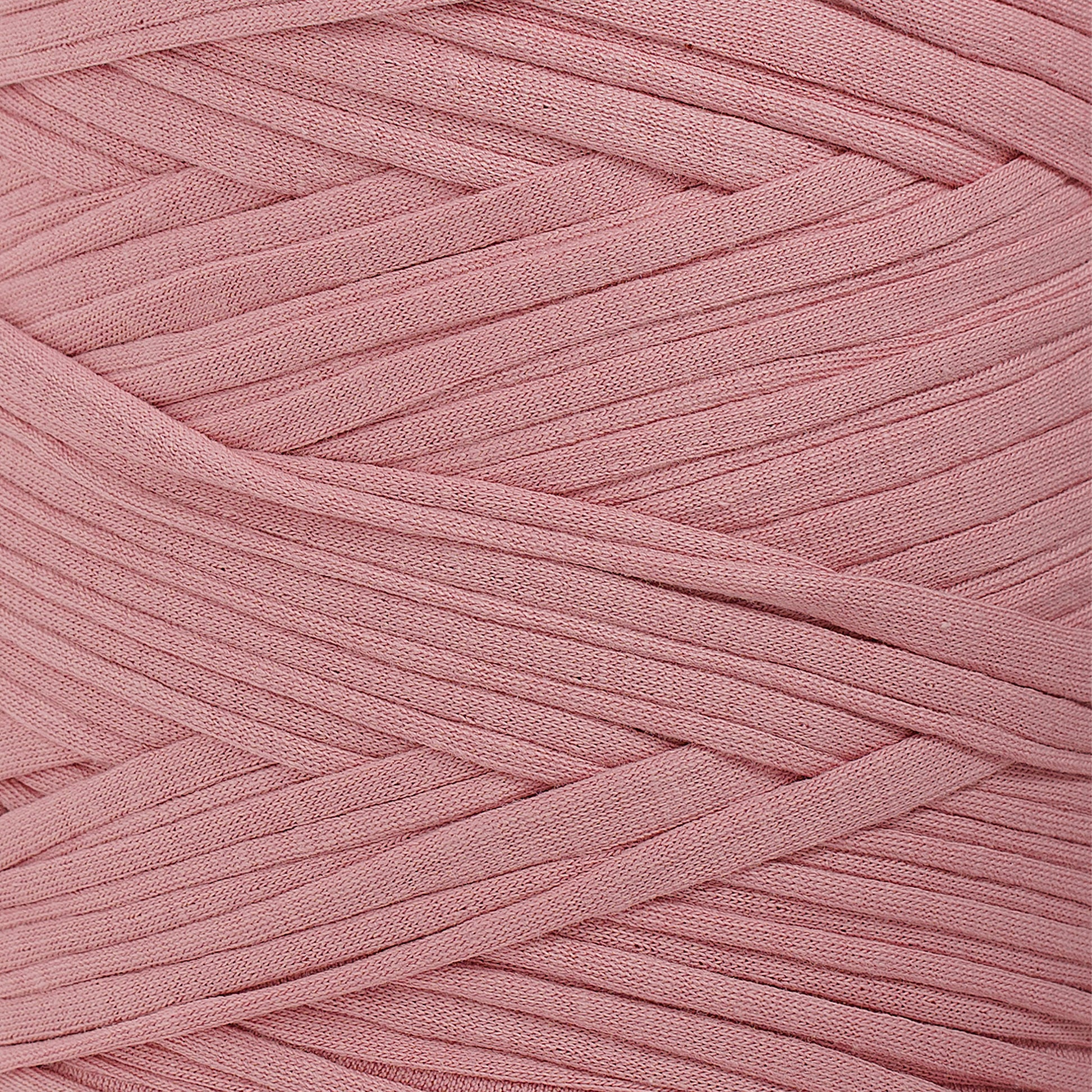 Recycled T-Shirt Fabric Yarn - Pale Pink Color - Prismatic Fiber Arts