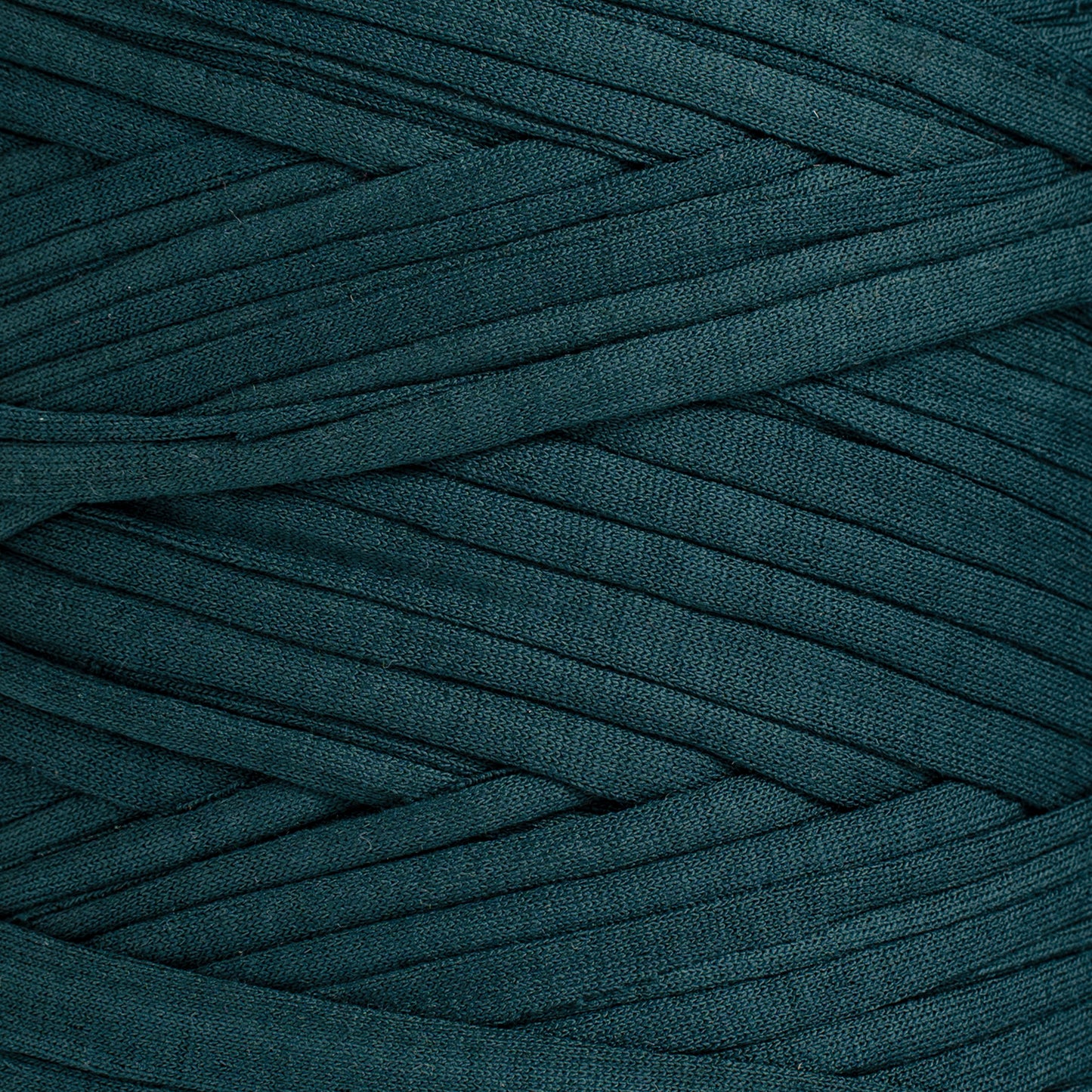 Recycled T-Shirt Fabric Yarn - Peacock Blue Color - Prismatic Fiber Arts