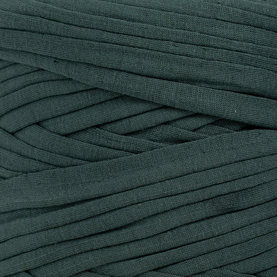 Recycled T-Shirt Fabric Yarn - Pine Green Color - Prismatic Fiber Arts