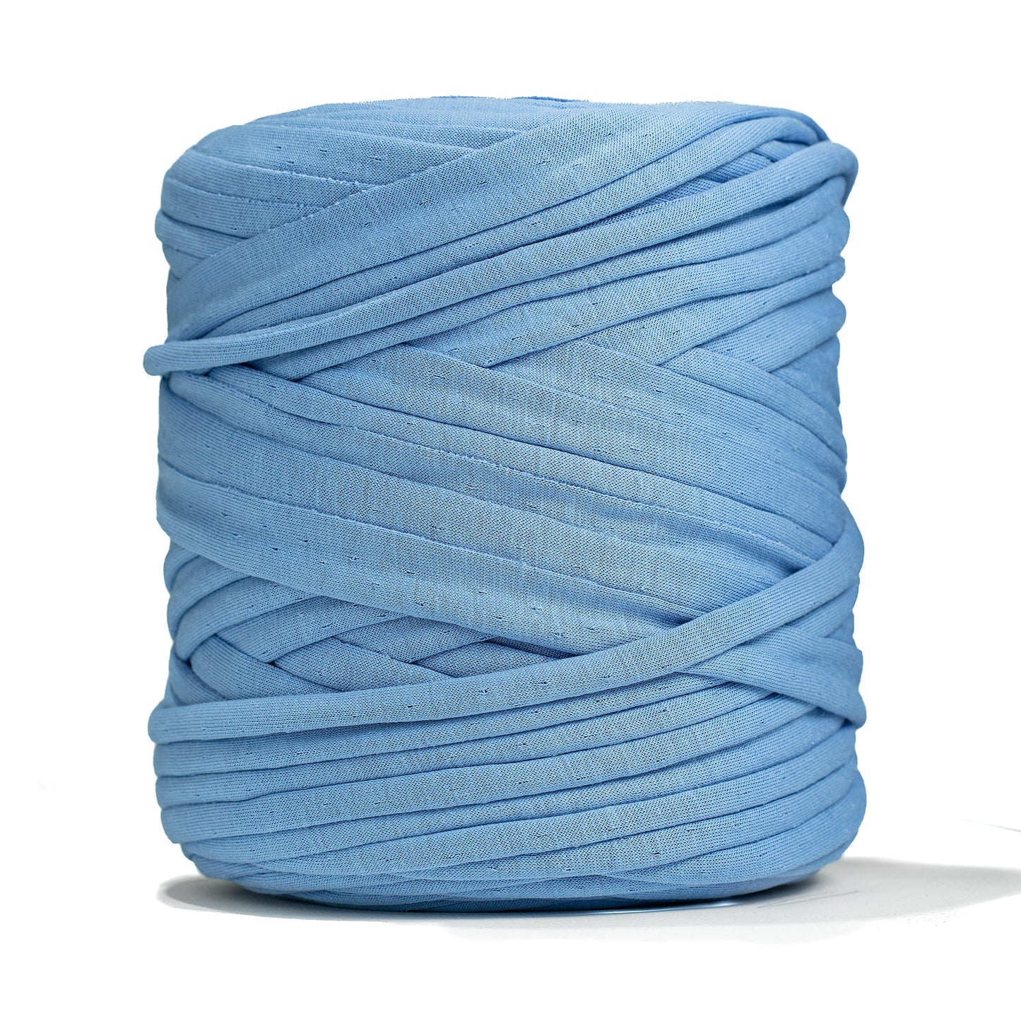 Recycled T-Shirt Fabric Yarn - Powder Blue Color - Prismatic Fiber Arts