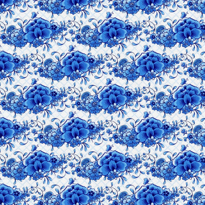 Chinoiserie Flowers Cotton Wideback 118" Fabric Per Yard - Prismatic Fiber Arts