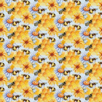 Sweet As Can Bee Cotton 118" Wideback Fabric Per Yard - Prismatic Fiber Arts