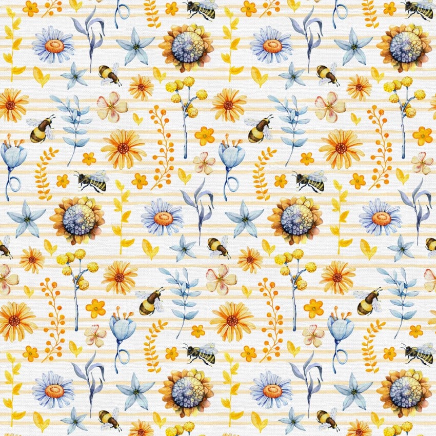 Pollination Sweet As Can Bee Cotton 118" Wideback Fabric Per Yard - Prismatic Fiber Arts