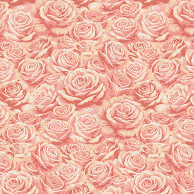 Pink Roses Are Red Rose Bouquets Cotton Wideback 118"  Fabric Per Yard - Prismatic Fiber Arts