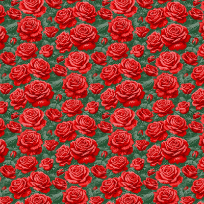 Red Roses Are Red Rose Bushes Cotton Wideback 118"  Fabric Per Yard - Prismatic Fiber Arts
