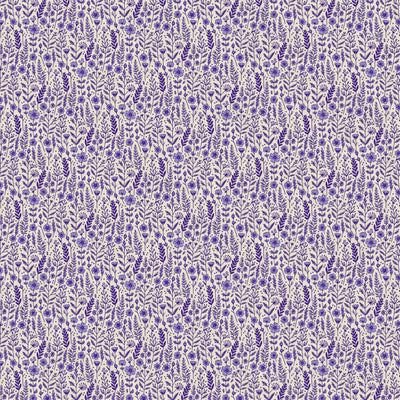 Blue Petite Petals Wildflowers Cotton Wideback 118"  Fabric Per Yard - Prismatic Fiber Arts