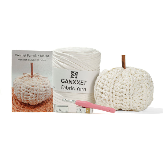 Crochet Pumpkin DIY Kit by Ganxxet x LilyBirdCrochet - Prismatic Fiber Arts