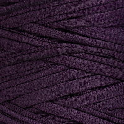Recycled T-Shirt Fabric Yarn - Purple Color - Prismatic Fiber Arts