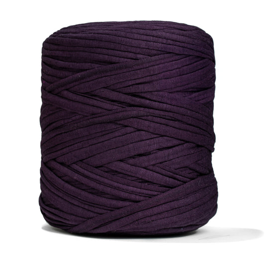 Recycled T-Shirt Fabric Yarn - Purple Color - Prismatic Fiber Arts