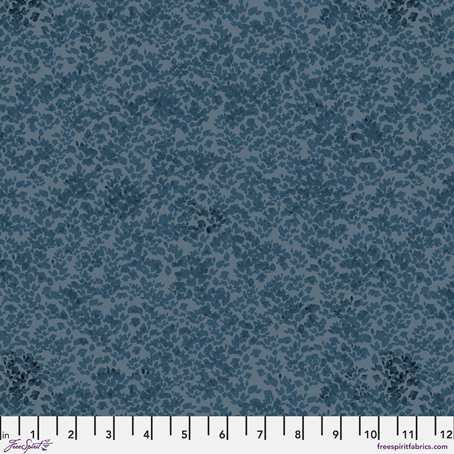 Denim Foliage Cotton 44"/45" Fabric Per Yard - Prismatic Fiber Arts