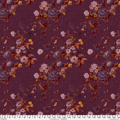 Enrapture by Giucy Giuce Vining - Cabernet Cotton 44"/45" Fabric Per Yard - Prismatic Fiber Arts