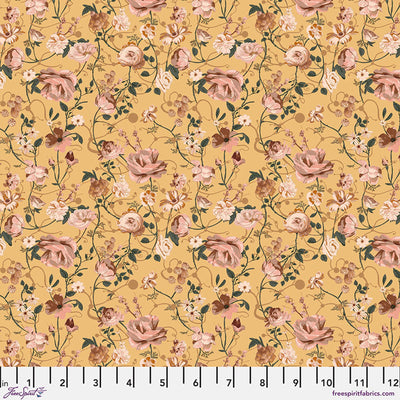 Enrapture by Giucy Giuce Entwined - Canary Cotton 44"/45" Fabric Per Yard - Prismatic Fiber Arts