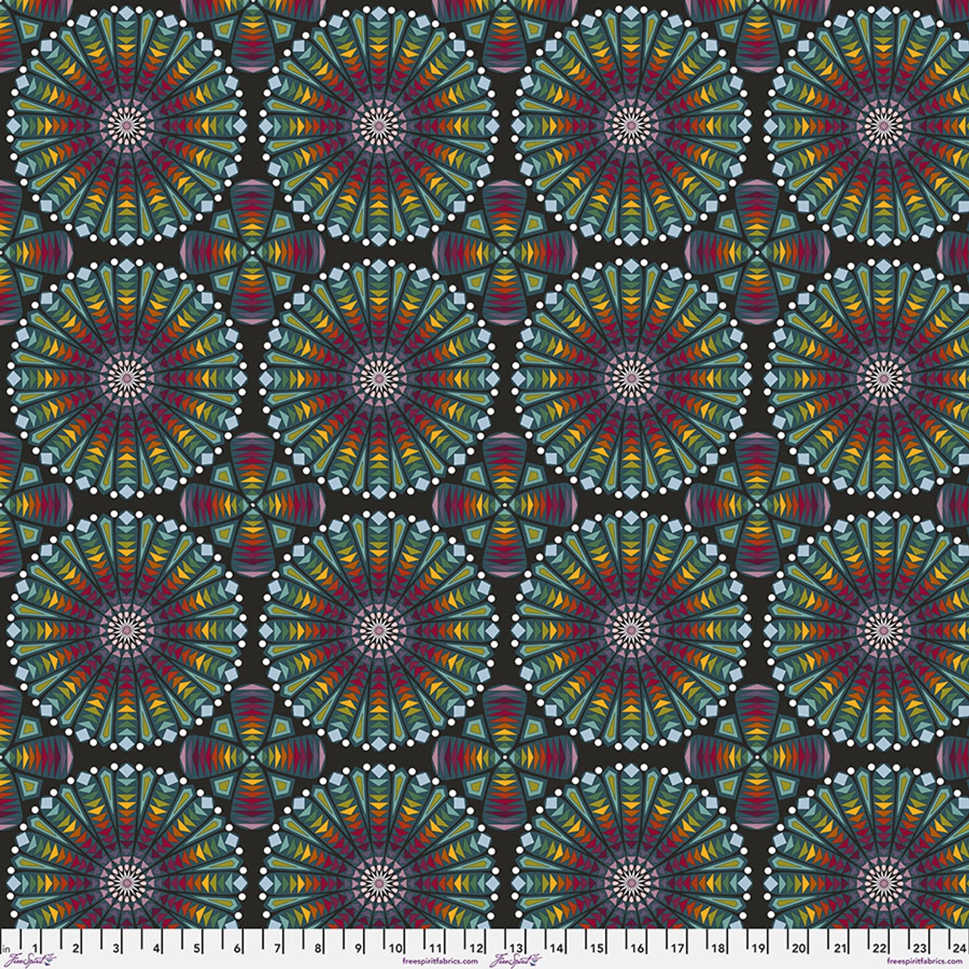 Enrapture by Giucy Giuce Stained Glass - Morning Cotton 44"/45" Fabric Per Yard - Prismatic Fiber Arts