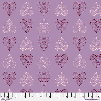 Enrapture by Giucy Giuce Amour - Amethyst Cotton 44"/45" Fabric Per Yard - Prismatic Fiber Arts