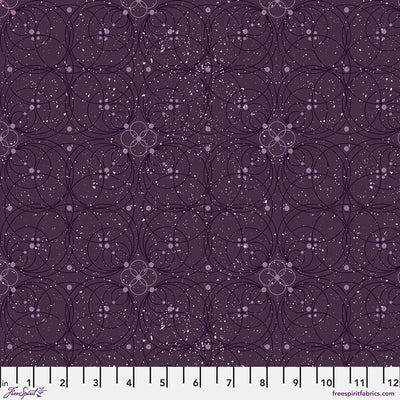 Enrapture by Giucy Giuce Flourish - Amethyst Cotton 44"/45" Fabric Per Yard - Prismatic Fiber Arts