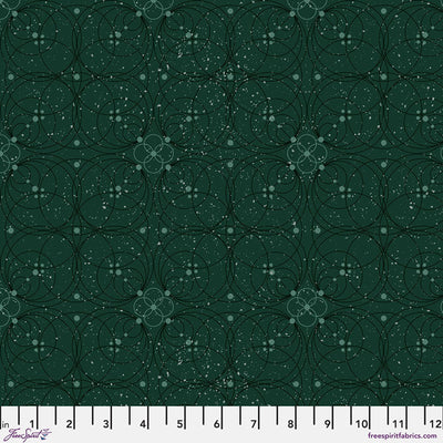 Enrapture by Giucy Giuce Flourish - Emerald Cotton 44"/45" Fabric Per Yard - Prismatic Fiber Arts