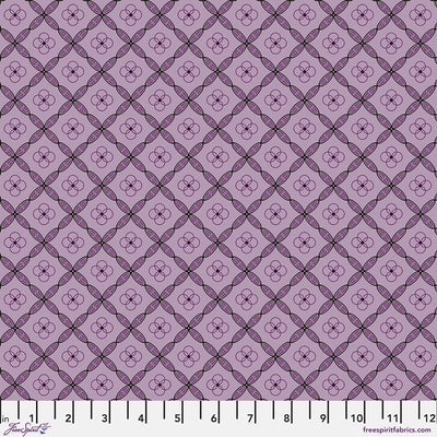 Enrapture by Giucy Giuce Tiles - Amethyst Cotton 44"/45" Fabric Per Yard - Prismatic Fiber Arts