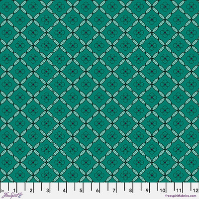 Enrapture by Giucy Giuce Tiles - Emerald Cotton 44"/45" Fabric Per Yard - Prismatic Fiber Arts