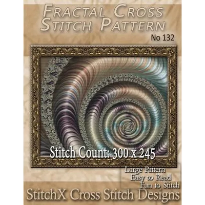 Fractal Cross Stitch Pattern - No. 132