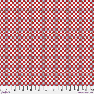 Red Bees at a Picnic Americas Birthday Cotton 44"/45" Fabric Per Yard - Prismatic Fiber Arts