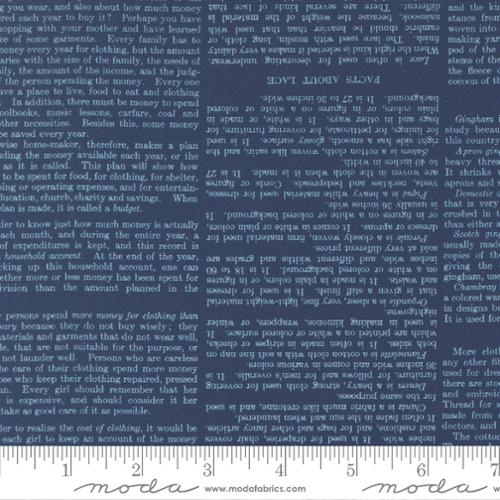 Paper Hamlet Midnight Book Pages Cotton 44"/45" Fabric Per Yard - Prismatic Fiber Arts