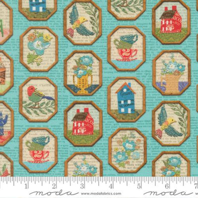 Paper Hamlet Sky Frames Cotton 44"/45" Fabric Per Yard - Prismatic Fiber Arts