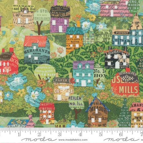 Paper Hamlet Sprout House Hills Cotton 44"/45" Fabric Per Yard - Prismatic Fiber Arts