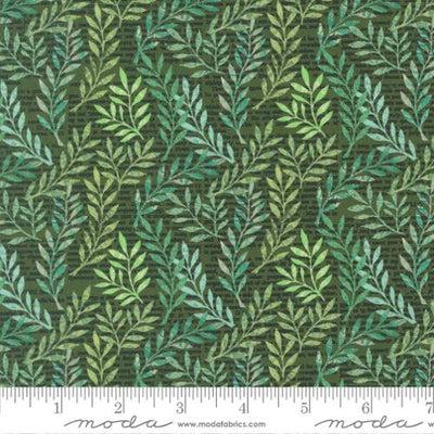 Paper Hamlet Topiary Leaves Cotton 44"/45" Fabric Per Yard - Prismatic Fiber Arts