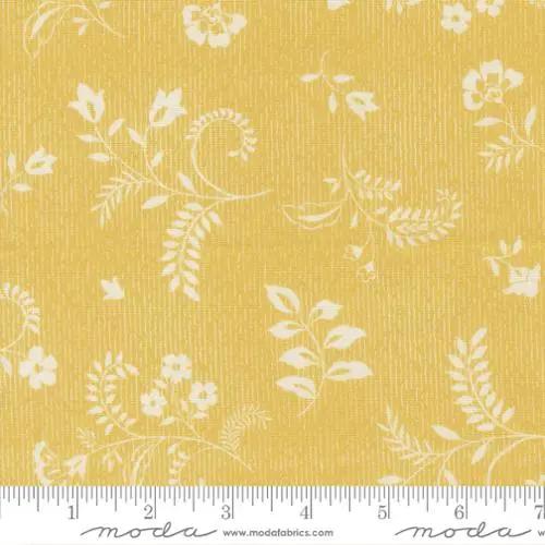 Parlor Boho Flowers Maize Cotton 44"/45" Fabric Per Yard - Prismatic Fiber Arts