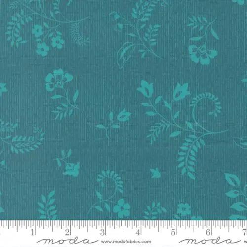Parlor Boho Flowers Peacock Cotton 44"/45" Fabric Per Yard - Prismatic Fiber Arts