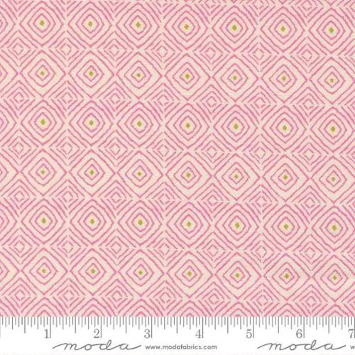 Parlor Diamonds Cream Cotton 44"/45" Fabric Per Yard - Prismatic Fiber Arts