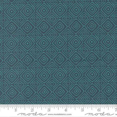 Parlor Diamonds Peacock Cotton 44"/45" Fabric Per Yard - Prismatic Fiber Arts
