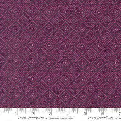 Parlor Diamonds Plum Cotton 44"/45" Fabric Per Yard - Prismatic Fiber Arts