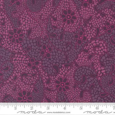 Parlor Good Vibes Only Plum Cotton 44"/45" Fabric Per Yard - Prismatic Fiber Arts