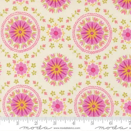 Parlor Mandala Cream Cotton 44"/45" Fabric Per Yard - Prismatic Fiber Arts