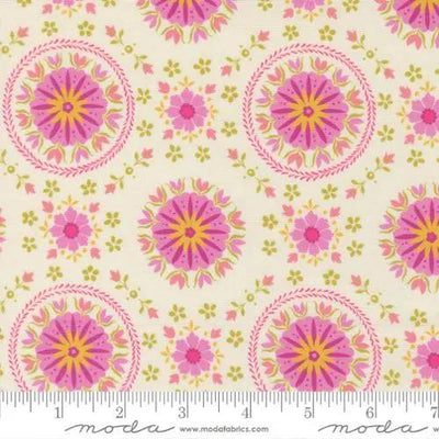 Parlor Mandala Cream Cotton 44"/45" Fabric Per Yard - Prismatic Fiber Arts