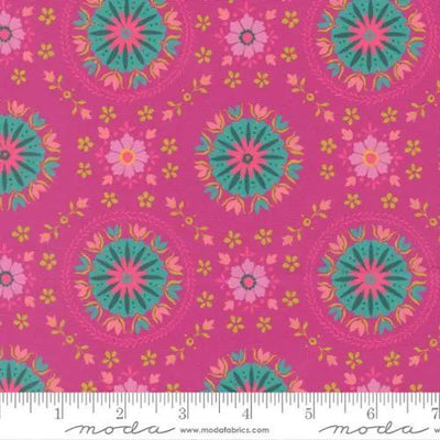 Parlor Mandala Passion Fruit Cotton 44"/45" Fabric Per Yard - Prismatic Fiber Arts