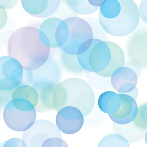 Pastel/Multi Bubbles 108" Cotton Wideback Fabric Per Yard - Prismatic Fiber Arts