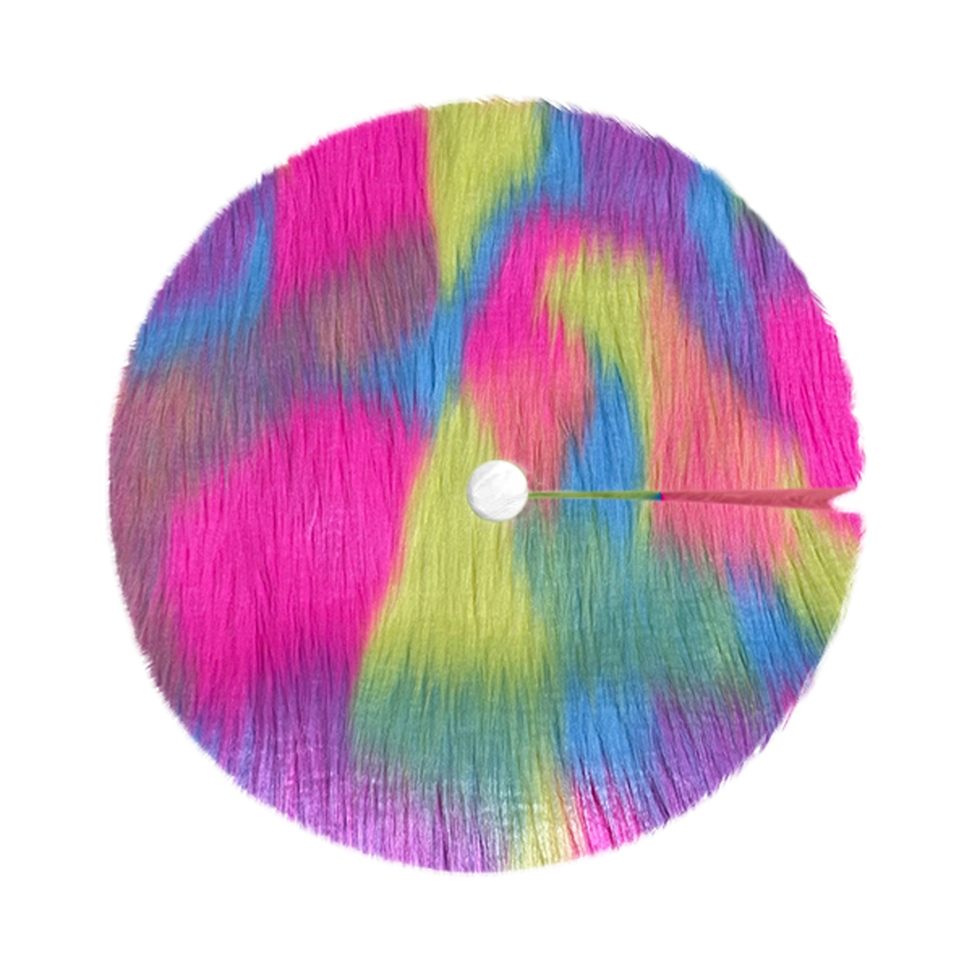 Premium Faux Fur Christmas Tree Skirt - 48 Inch | Luxurious Holiday Decorations - Prismatic Fiber Arts