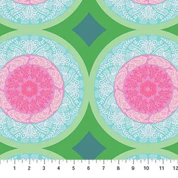 Perennial Borders Doily in Powder AMT138-78V Cotton 44"/45" Fabric Per Yard - Prismatic Fiber Arts