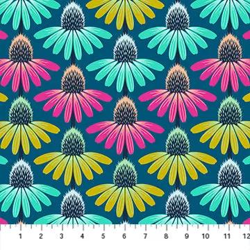 Perennial Borders Echinacea Rhythm in Parade AMT136-86C Cotton 44"/45" Fabric Per Yard - Prismatic Fiber Arts