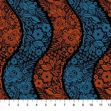 Perennial Borders Village Path in Night AMT139-99L Cotton 44"/45" Fabric Per Yard - Prismatic Fiber Arts