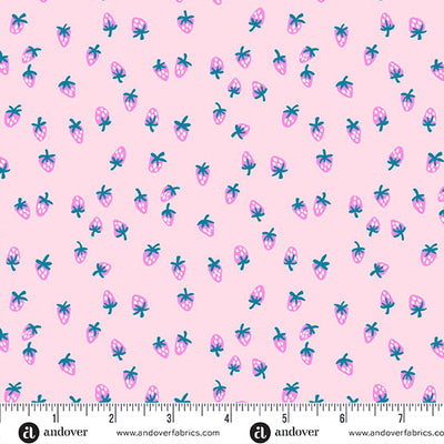 Petal Berry Sweet Color Pop Playground Cotton 44"/45" Fabric Per Yard - Prismatic Fiber Arts