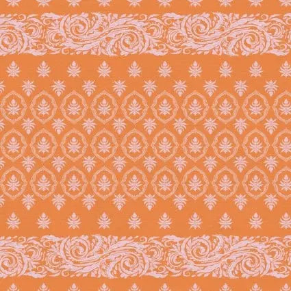 Pieces Of India Chunri Orange 43"/44" Fabric Per Yard - Prismatic Fiber Arts