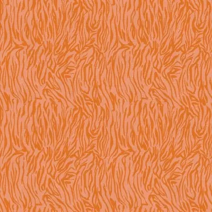 Pieces Of India Tiger Stripes Orange 43"/44" Fabric Per Yard - Prismatic Fiber Arts