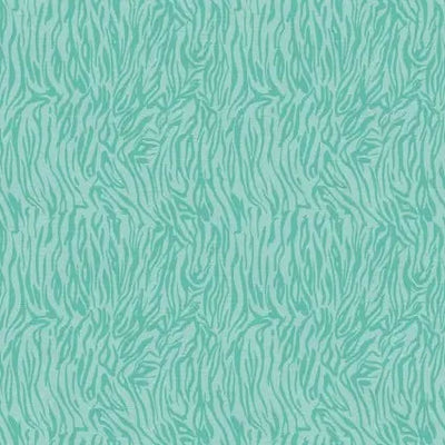 Pieces Of India Tiger Stripes Teal Aqua 43"/44" Fabric Per Yard - Prismatic Fiber Arts