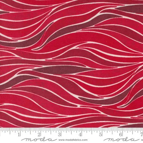 Pine Valley Berry Sleigh Ride Stripes Red 44"/45" Fabric Per Yard - Prismatic Fiber Arts